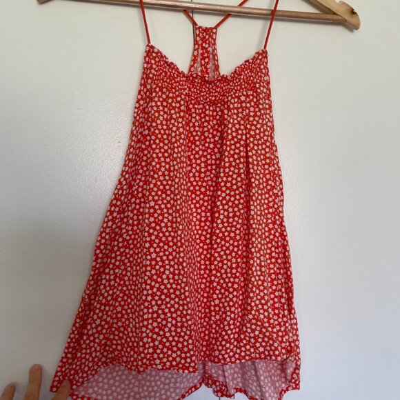 Orange Flower No Boundaries Racerback Spaghetti Strap Top Size S 🍊 🌼 🧡 - Picture 5 of 11